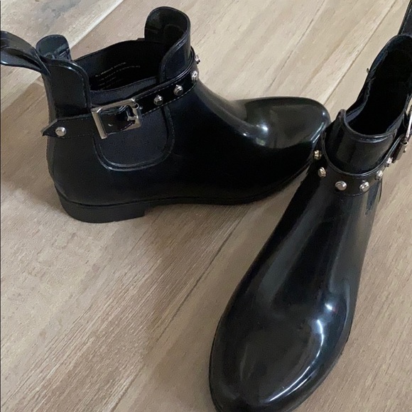 Halogen Shoes - Halogen Black Rain Booties